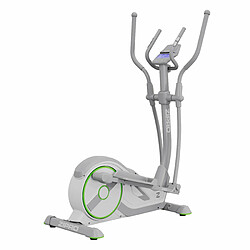 Zipro Wave White magnetic elliptical trainer Pour la maison | Jusqu'à 120 kg | Appareil de fitness avec support de tablette | Appareil pour l'entraînement des bras et des jambes | Poids de la roue d'inertie 5 kg