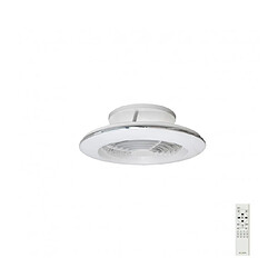 Luminaire Center Plafonnier ventilateur Alisio blanc 1 ampoule 16,5cm