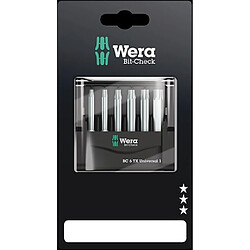 Coffret Bit-Check de 6 embouts Torx® Z série 4 WERA WERK 05073637001 