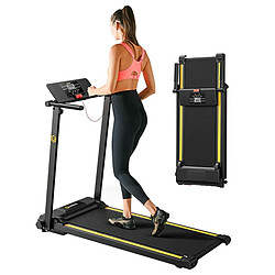 Mini tapis roulant pliable UREVO URTM006, vitesse maximale 1-10 km/h, zone de marche 105*40 cm, charge maximale 100 kg, 12 programmes HIIT intégrés