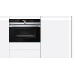 Four intégrable combi vapeur 47l 60cm a+ ecoclean inox - cs656gbs2 - SIEMENS pas cher