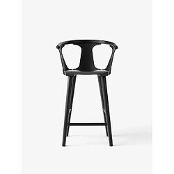 Andtradition Tabouret In Between - chêne, laqué noir - 65 cm 