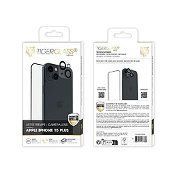 Avis Tiger Pack Protecteur de caméra + Protège-écran pour iPhone 15 Plus en Verre Recyclé Transparent