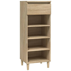 vidaXL Armoire à chaussures Chêne sonoma 40x36x105cm Bois d'ingénierie