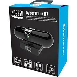 Adesso CyberTrack H7, 2K QUAD HD Webcam with Autofocus, Built-In Dual Microphones, Tripod-Ready Clip and Privacy Shutter