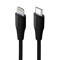 Câble USB-C vers Lightning Charge rapide 3A Synchronisation 0,4m Swissten Noir Câble USB-C vers Lightning Charge rapide 3A Synchronisation 0,4m Swissten - Noir