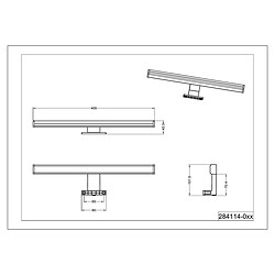 Avis TRIO LIGHTING Applique Salle de Bain IP44 Lino Noir mat 1x7,5W SMD LED