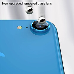 Acheter Wewoo Film de verre trempé de protecteur d'objectif de caméra en métal d'alliage titanique pour iPhone XR noir