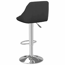 vidaXL Tabourets de bar lot de 2 noir velours pas cher