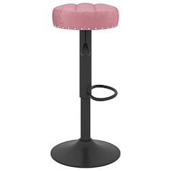 Acheter vidaXL Tabourets de bar lot de 2 rose velours