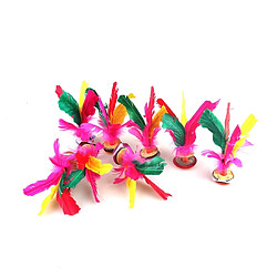 Acheter Wewoo Ballon Jouet d'exercice de pied de Shuttlecock de plume colorée de 5 PCS, livraison aléatoire de couleur