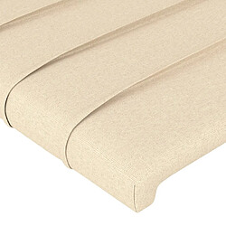 Avis vidaXL Têtes de lit 4 pcs Crème 90x5x78/88 cm Tissu