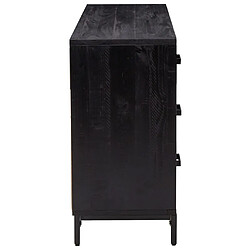 Acheter vidaXL Buffet Noir 110x35x70 cm Bois de pin massif