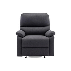 Avis Vente-Unique Fauteuil relax électrique en tissu gris anthracite LUNANO