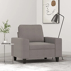 vidaXL Fauteuil Taupe 60 cm Tissu