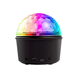 Universal Clear Sound Quality Haut-parleurs 12W sans fil Bluetooth RGB LED Party Disco Crystal Haut-parleur Magic Ball Effect Musique Stage 