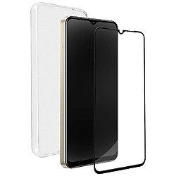 Coque pour Realme C33 Silicone Transparente + Verre Trempé 9H Noir Bigben 