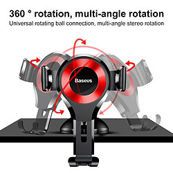 Wewoo Support Voiture rouge pour iPhone, Galaxy, Sony, Lenovo, HTC, Huawei et autres Smartphones Universel 360 Degrés Rotation Osculum Type Gravity Car Mount de Téléphone,