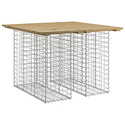 Maison Chic Banc de jardin | Banquette de jardin | Chaise Relax design gabion 100x102x72 cm bois de pin imprégné -MN65659