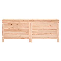 Avis vidaXL Boîte de rangement de jardin 150x50x56,5 cm bois massif sapin