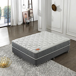 Sensoreve Matelas N°1 Galice 180x200cm RESSORTS ENSACHÉS & MÉMOIRE DE FORME - Épaisseur 25cm- Indépendance de couchage Technologie Hybride Ressorts ensachés + Mousse à mémoire de forme ADAPTATIVE - Ép 28 cm - Label sanitized (Anti Microbiens / Bactériens / Odeurs)