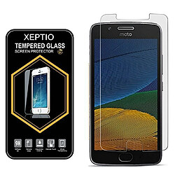 Lenovo Moto E4 : Vitre protection d'écran en verre trempé - Tempered glass Screen protector 9H premium / Films Protecteur d'écran verre trempé nouveau Lenovo Motorola Moto E4 5 pouces smartphone 2017/2018 - Version intégrale avec accessoires - XEPTIO