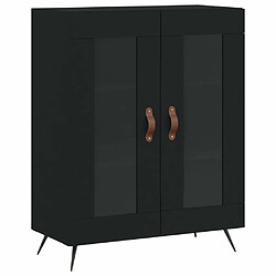 Maison Chic Buffet,Meuble de Rangement,commode pour salon,Cuisine noir 69,5x34x90 cm bois d'ingénierie -MN13179