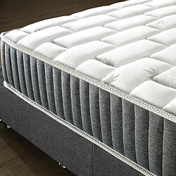 Sensoreve Matelas N°1 Galice 200x200cm RESSORTS ENSACHÉS & MÉMOIRE DE FORME - Épaisseur 25cm- Indépendance de couchage pas cher