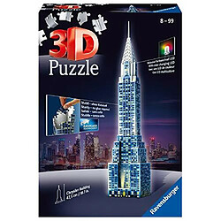 Ravensburger chrysler Building Night Edition Puzzle 3D 216 piAces pour enfants et adultes - La technologie Easy click signifie que les piAces semboAtent parfaitement 