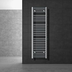 LuxeBath Radiateur de salle de bain Sahara Raccord latéral sèche-serviettes Chrome 40x150 cm