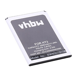 vhbw Li-Ion batterie 3000mAh (3.8V) pour téléphone portable mobil smartphone comme HomTom SCCI000000002699 