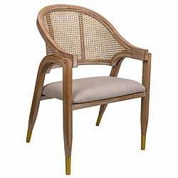 Chaise de Salle à Manger Alexandra House Living Crème 55 x 88 x 59 cm