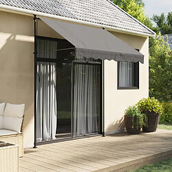 Maison Chic Store banne | Auvent rétractable de porte | Marquise Brise-soleil anthracite 200x150 m tissu et acier -GKD95277