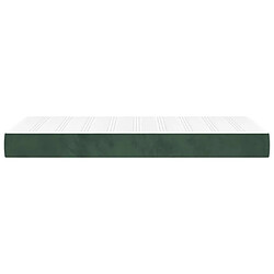 Avis Maison Chic Matelas de lit à ressorts ensachés, Matelas doux Vert foncé 90x200x20 cm -GKD96508