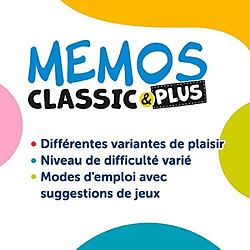 Avis Trefl - Memos Classic & Plus, Logic - Jeu de Mémoire Educatif pour Les Tout-Petits, Trouver des Paires, Diverses Variantes Amusantes, Jeu de Mémoire Classique pour Les Enfants à partir de 3 Ans