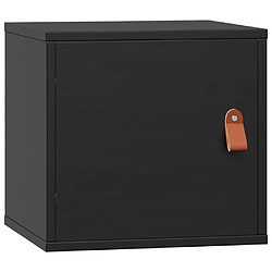 vidaXL Armoire murale Noir 31,5x30x30 cm Bois de pin massif