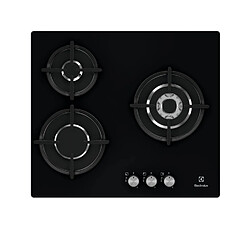 Table de cuisson gaz 56cm 3 feux noir - EGT6633NOK - ELECTROLUX