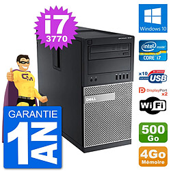 PC Tour Dell 7010 Intel Core i7-3770 RAM 4Go Disque Dur 500Go Windows 10 Wifi · Occasion 