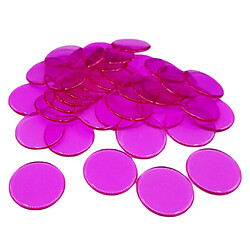 100pcs jetons de poker Coins Casino Supply Family Games Accs rose rouge