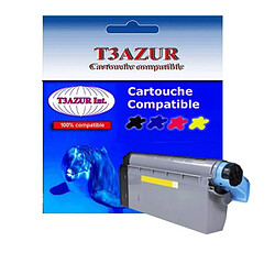 T3Azur Toner Laser compatible OKI C612 , 46507505 Jaune 