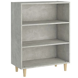 Maison Chic Buffet,Meuble de Rangement,commode pour salon,Cuisine Gris béton 69,5x32,5x90 cm Bois d'ingénierie -MN81923