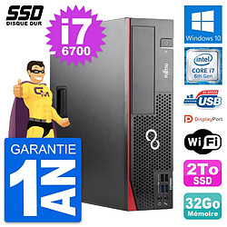 PC Fujitsu Esprimo D556 DT Intel Core i7-6700 RAM 32Go SSD 2To Windows 10 Wifi · Occasion 