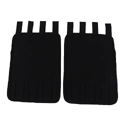 2 PCS Pet Leg Brace Protector Chien Blessure Genouillères Fixes Noir L