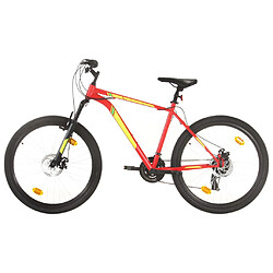 vidaXL Vélo de montagne 21 vitesses Roues de 27,5 pouces 50 cm Rouge