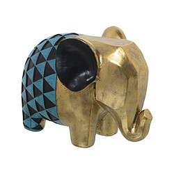 Figurine Décorative Alexandra House Living Doré Acrylique Plastique Mélamine Eléphant 