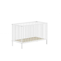 VIPACK Lit Bébé Dino 60x120 Cm Blanc