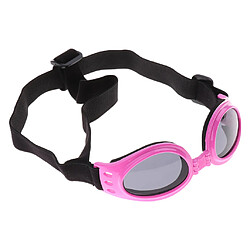 chien vent lunettes de soleil protection des yeux lunettes pour animaux de compagnie sangle réglable rose