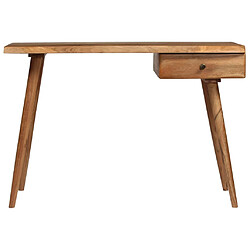 vidaXL Table à écrire Bois d'acacia massif 110 x 50 x 76 cm