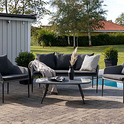 Venture Home Ensemble détente de jardin Spoga gris foncé. Ensemble détente de jardin Spoga gris foncé