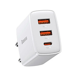 Adaptador De Corriente Baseus Compact Fast Charge USB-C 30W Blanco